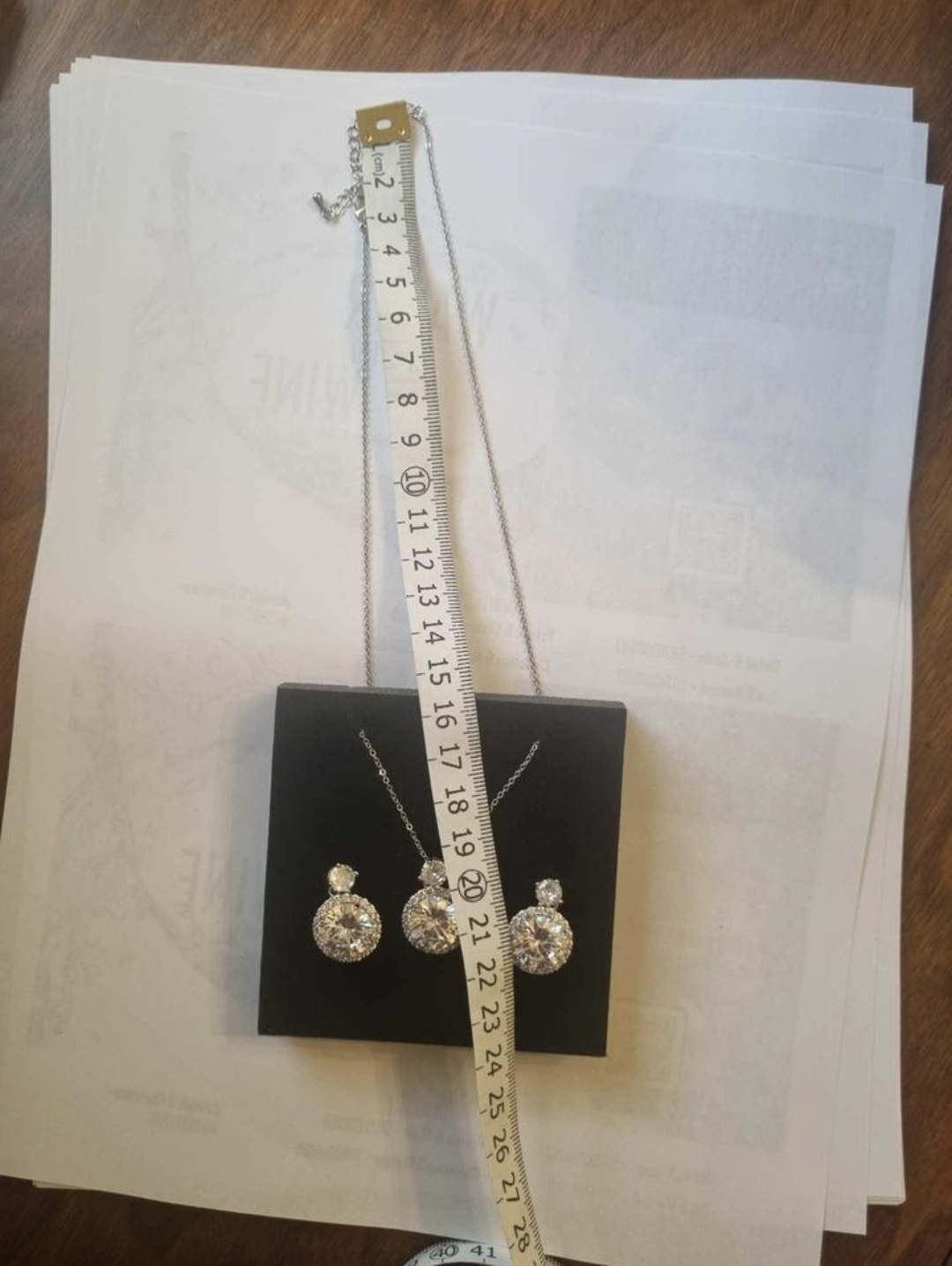 14 Karat  Necklace and Dangle Earrings Set - photo 5