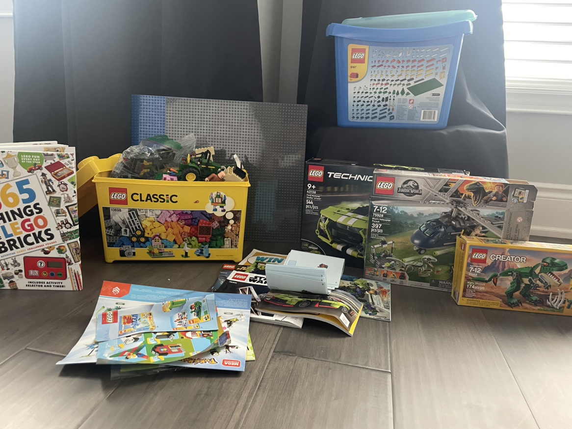 LEGO Lot- collection with books!