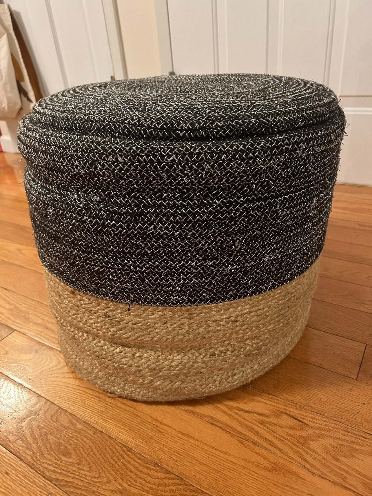 Black and Tan Ottoman - photo 2