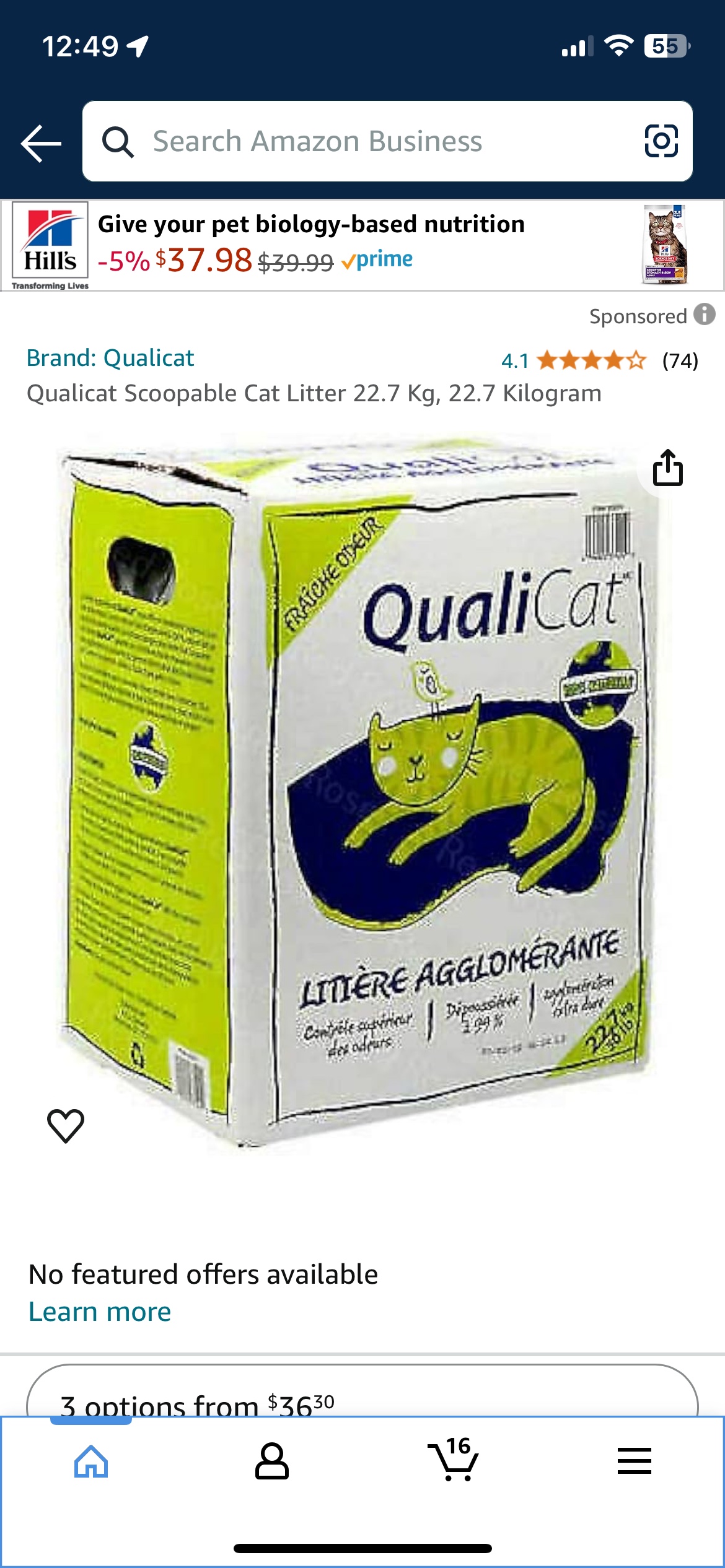 Qualicat Scoopable Cat Litter