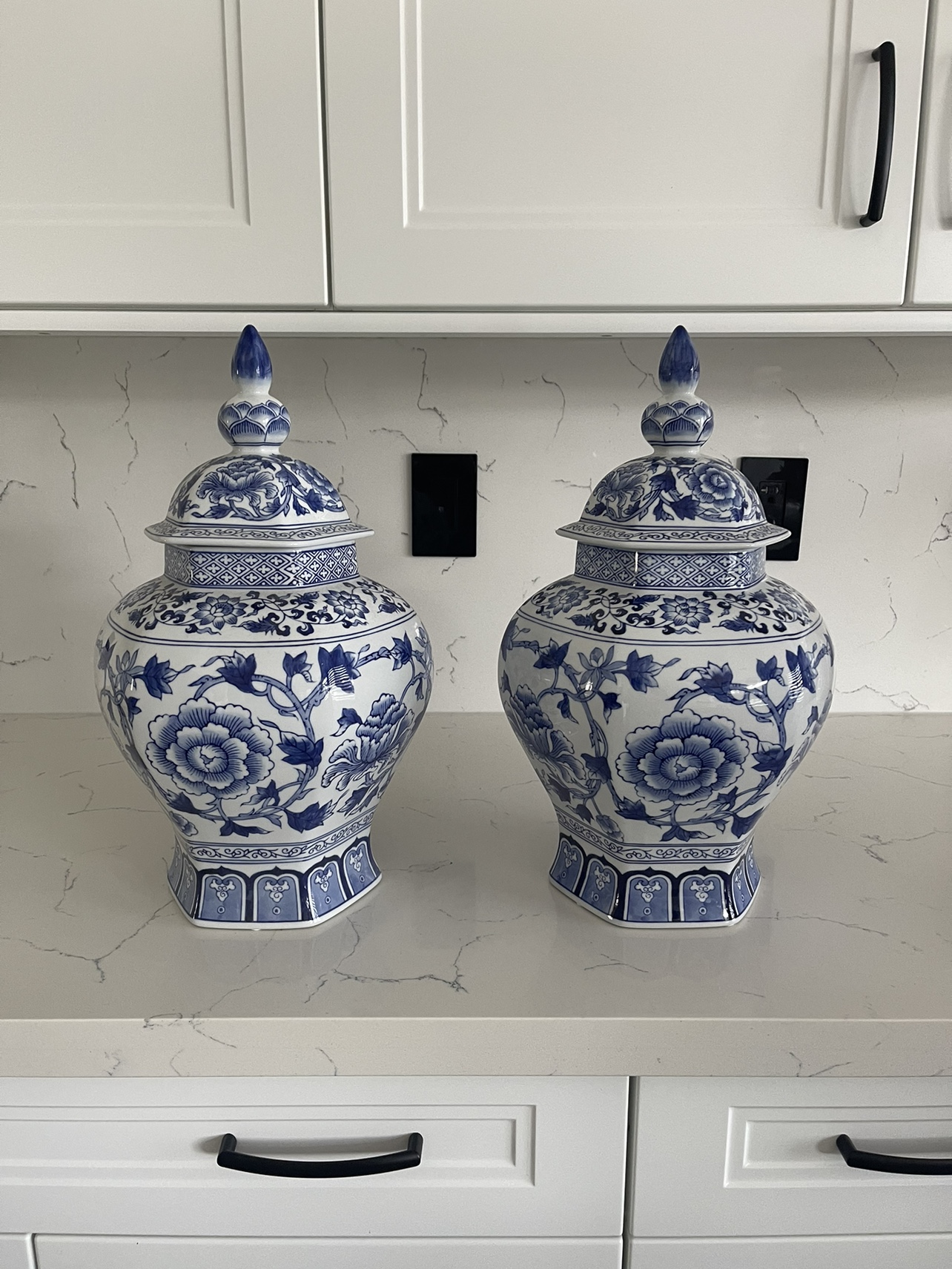 Blue and White Porcelain Vases