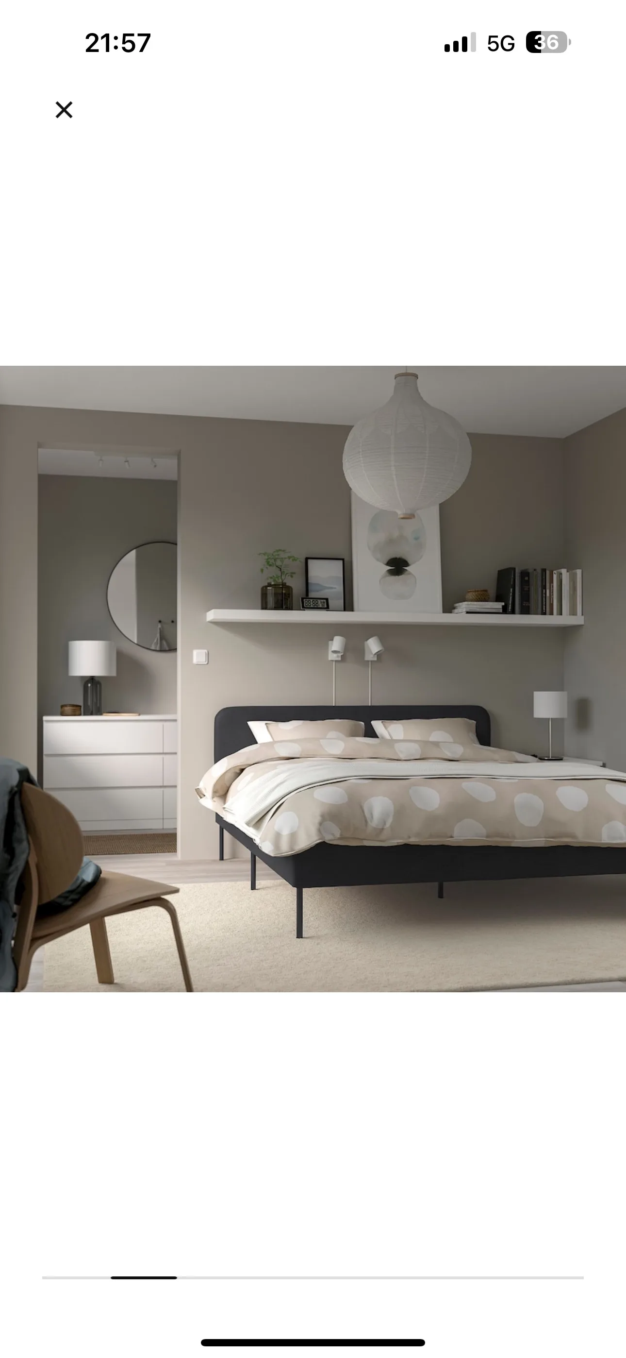 IKEA Slattum Bed Frame, Full/Double thumbnail