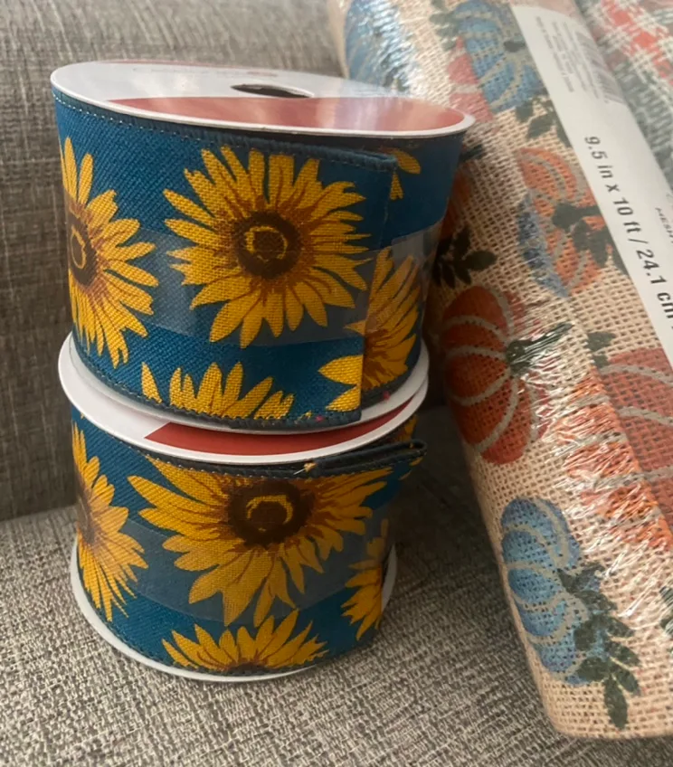 Fall Decor Ribbon and Mesh image indicator(4)