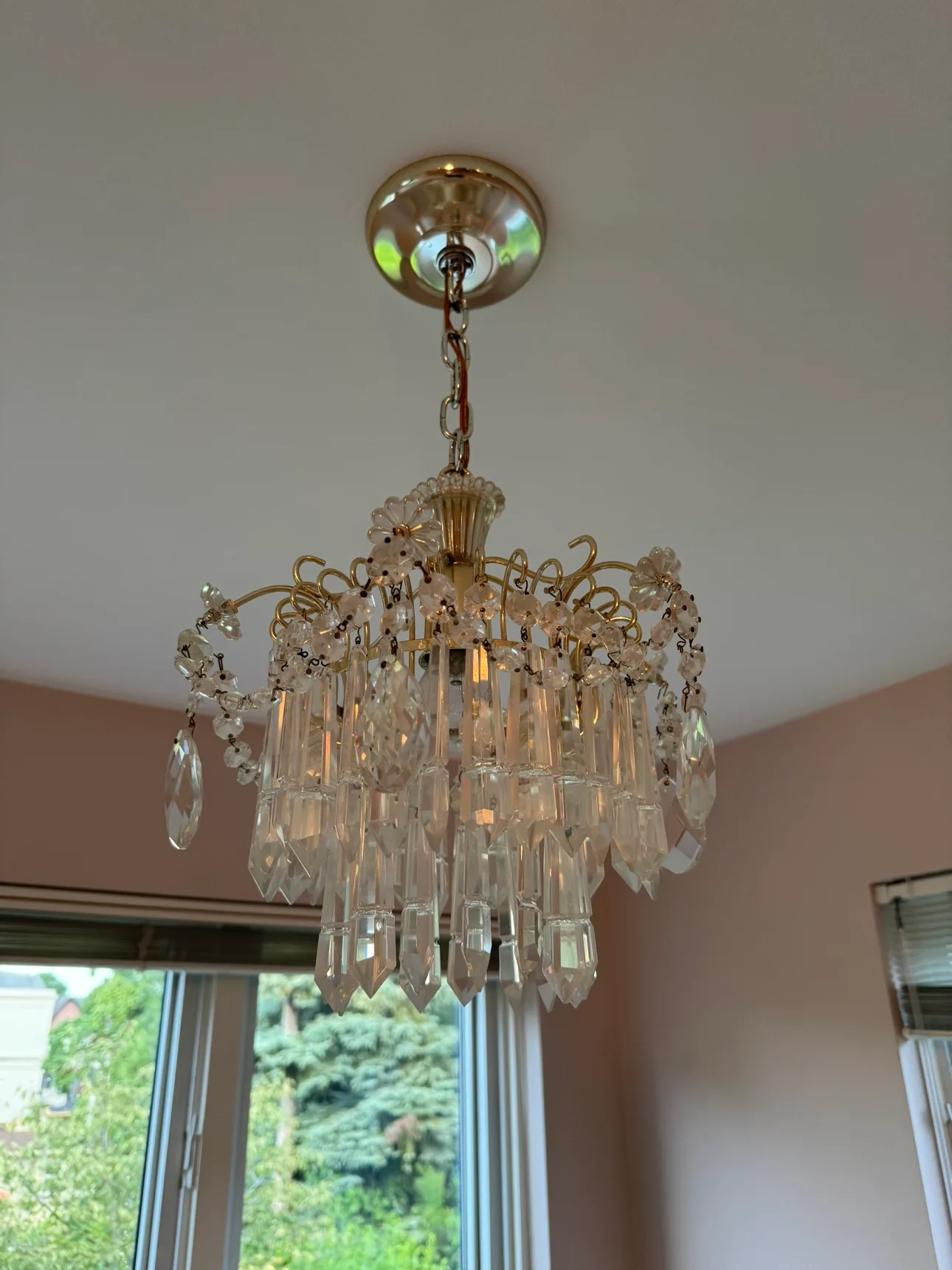 Crystal Chandelier missing 3 long crystals image indicator(3)
