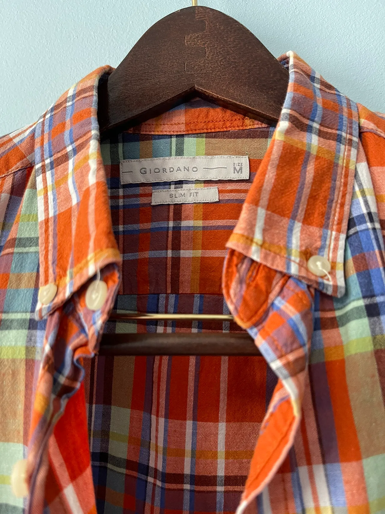 Giordano Slim Fit Short Sleeve Button Up Shirt (3 for $10) image indicator(2)