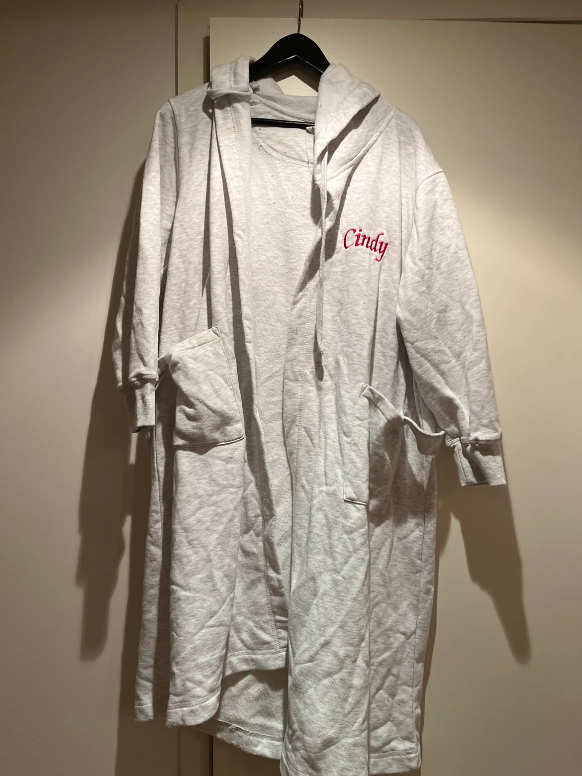 Hooded Robe with "Cindy" Embroidered on Front thumbnail
