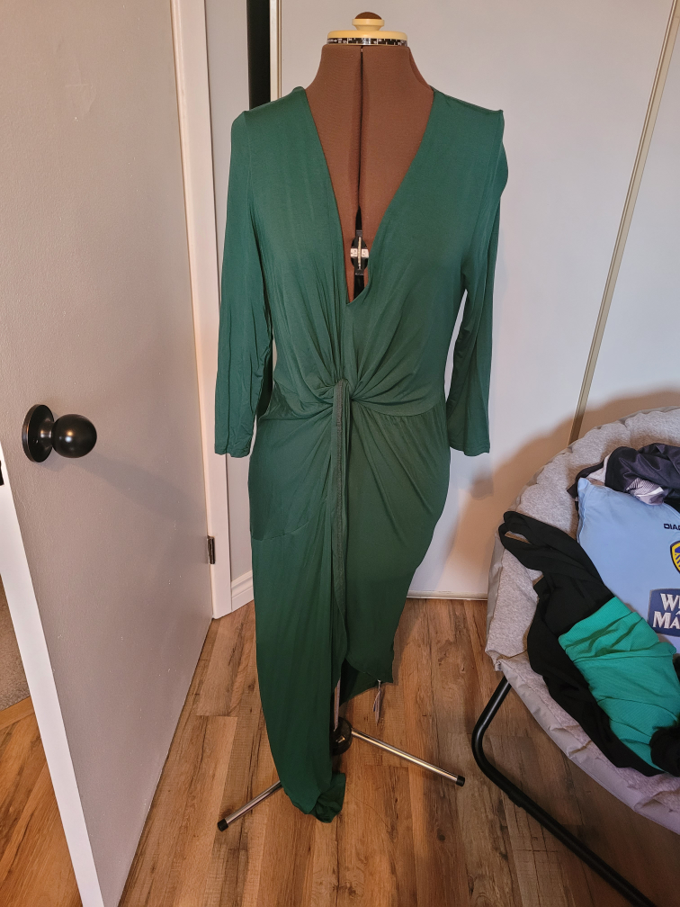 Green Long Sleeve Dress