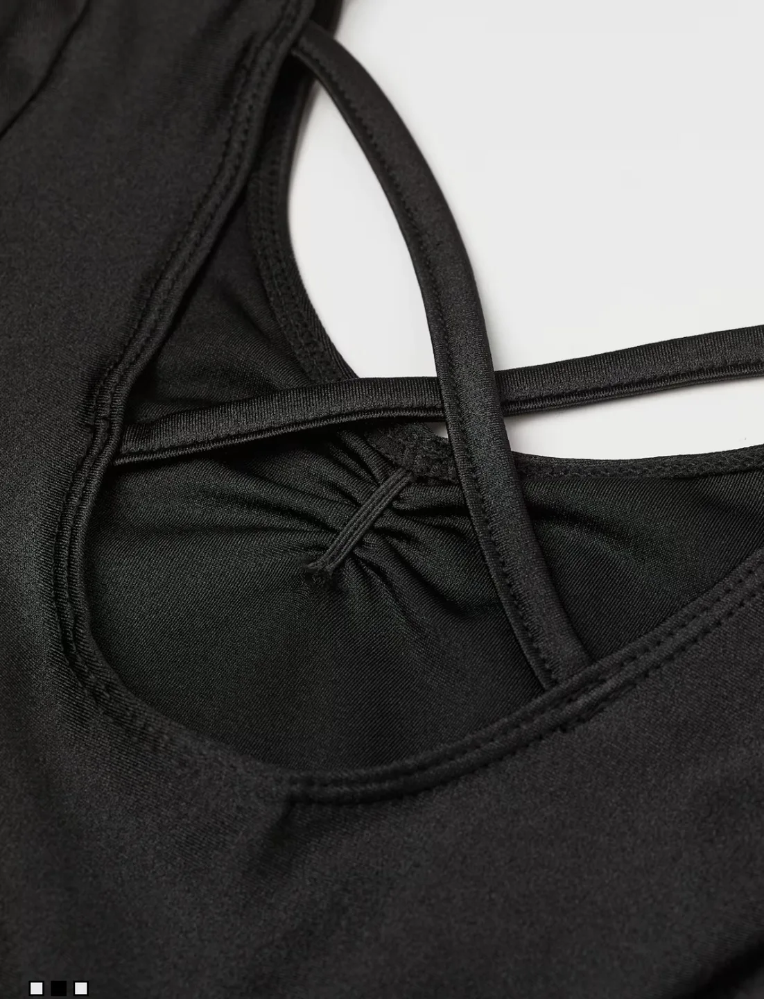 H&M Black Dance Dress with Tulle Skirt image indicator(2)