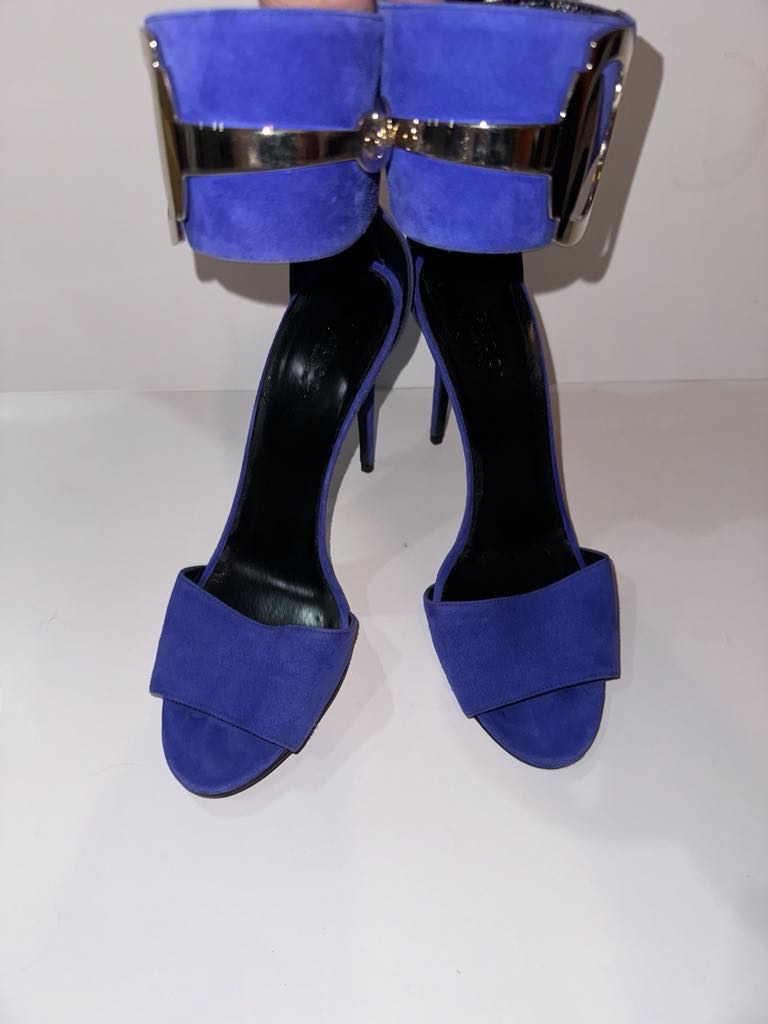 Gucci Purple Suede Heels - photo 4