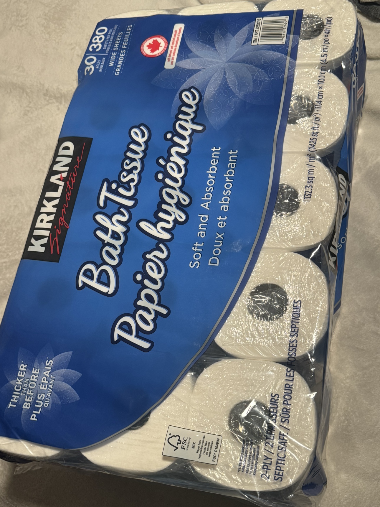 Kirkland toilet paper (30 Rolls)
