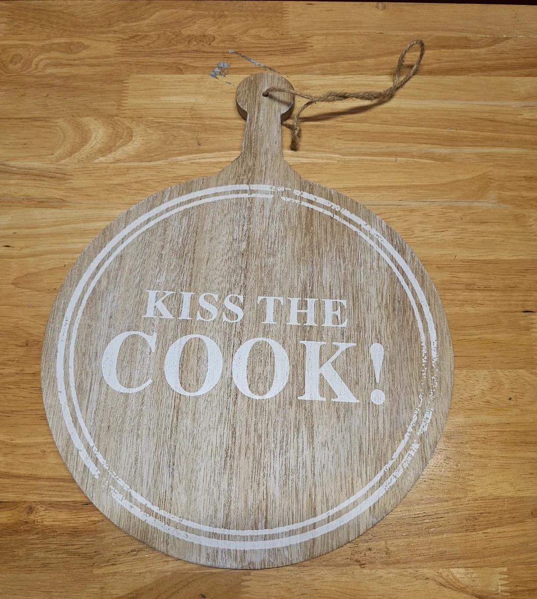 Kiss The Cook Wooden Sign thumbnail