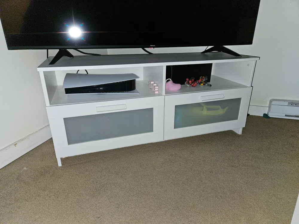 White TV Stand thumbnail