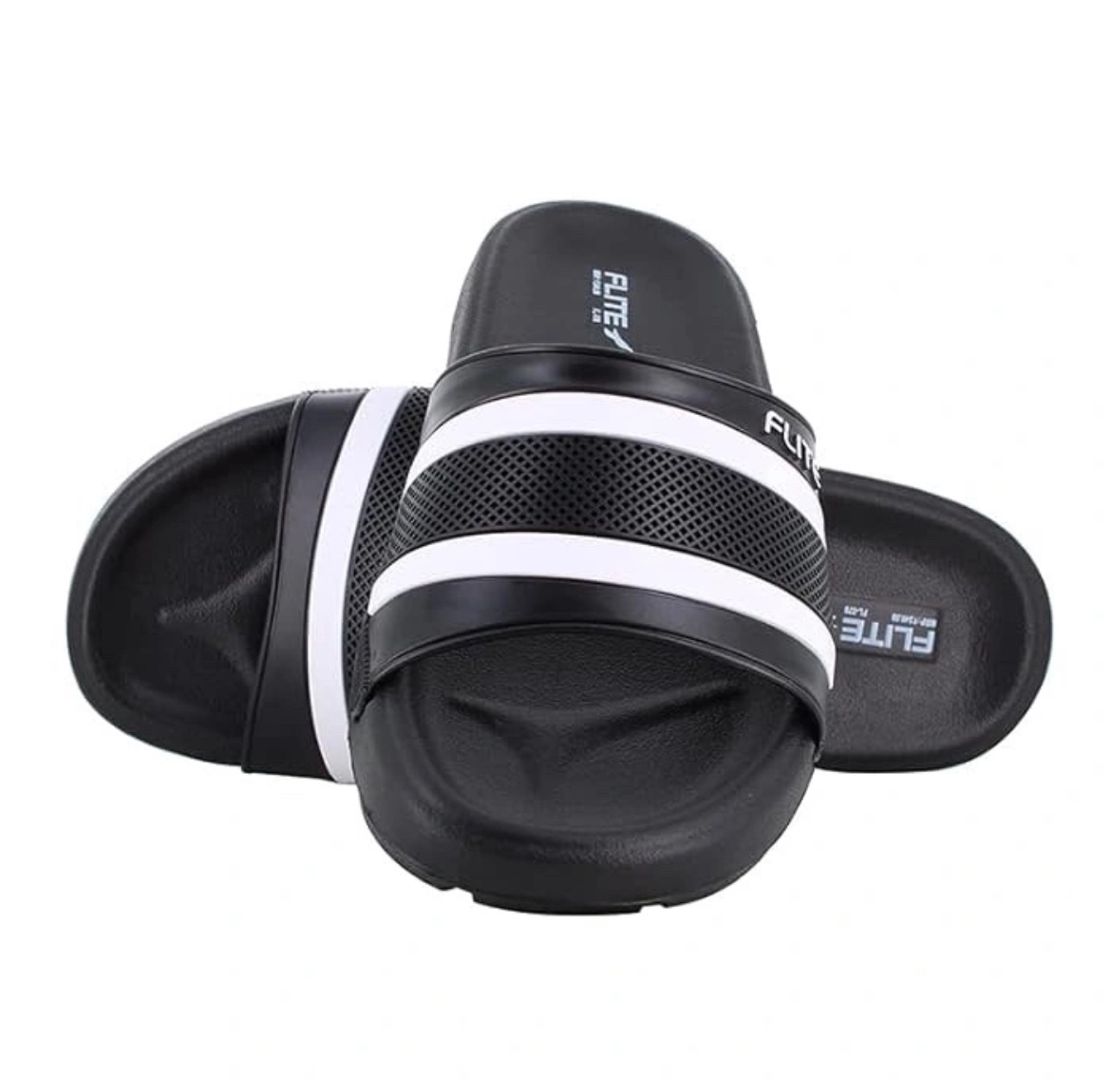 Flte women’s Black and White Slides - photo 2