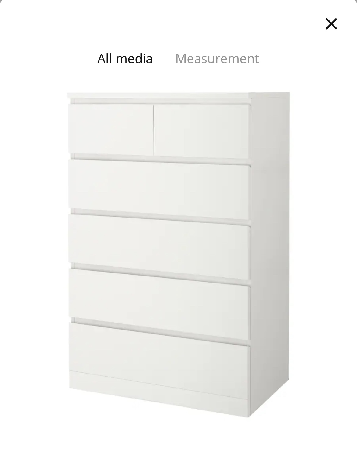 IKEA malm 6-drawer dresser brand new in box