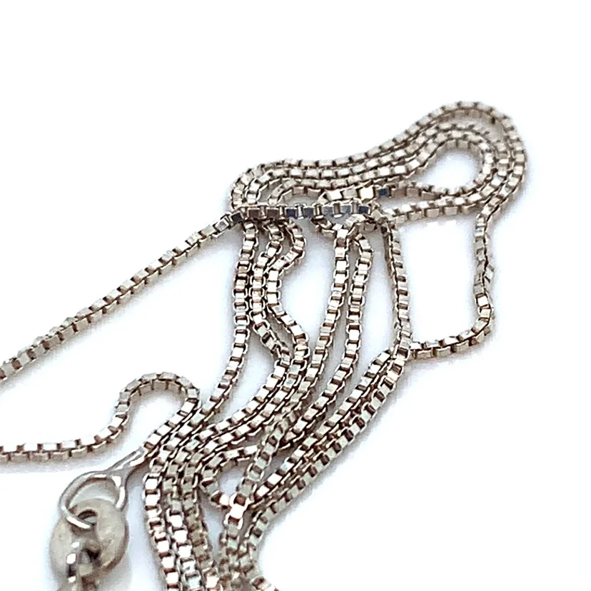 Sterling Silver Chain Necklace 16” image indicator(3)
