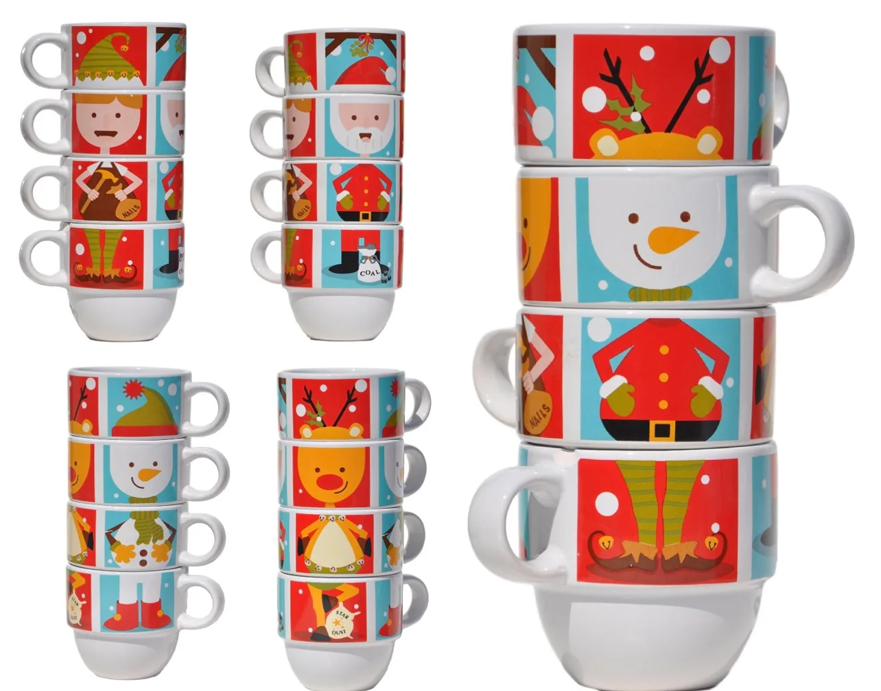 Mulberry Home Collection Touch of Cheer Stackable Puzzle Mugs image indicator(7)