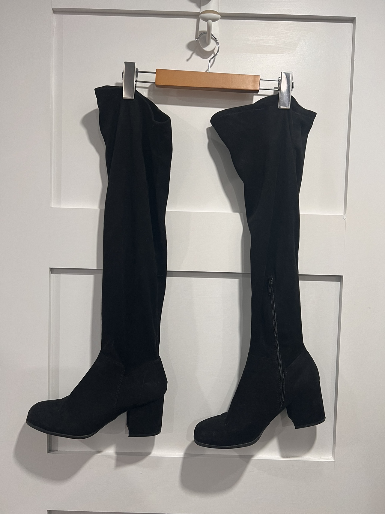 Christian Siriano Black Over the Knee Boots