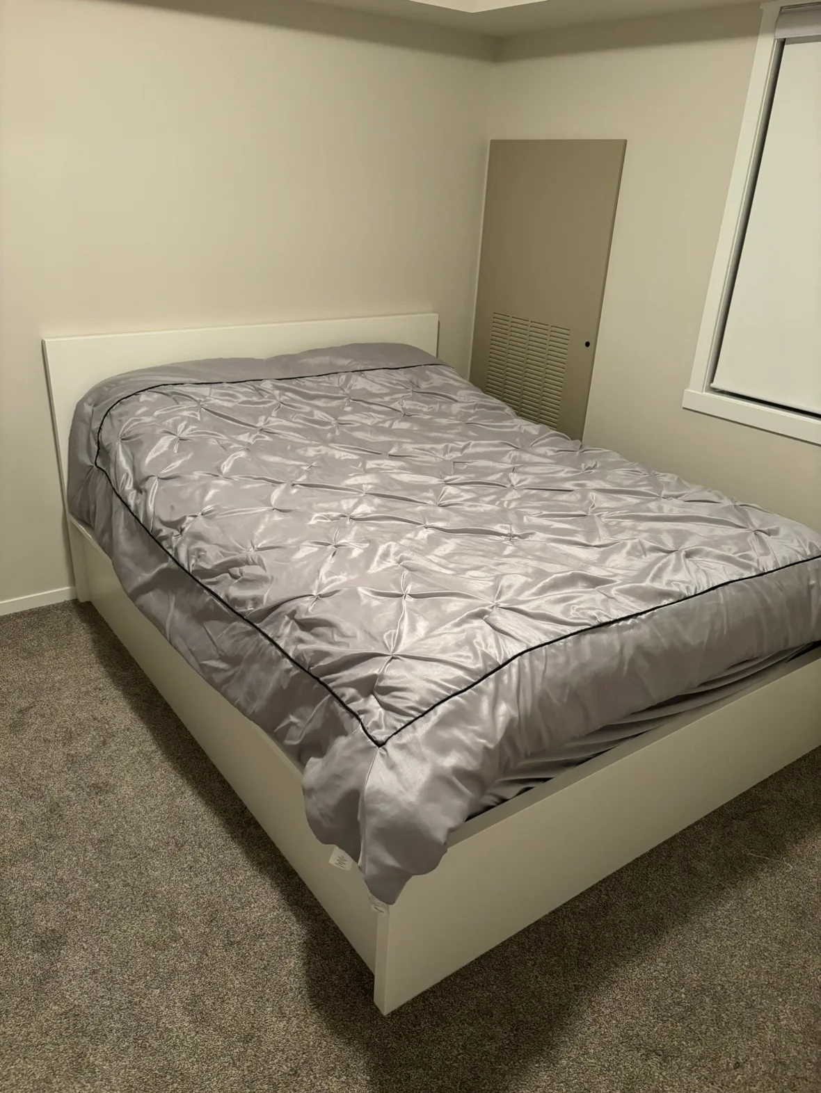 Queen Size Bed Frame With Storage and mattress thumbnail