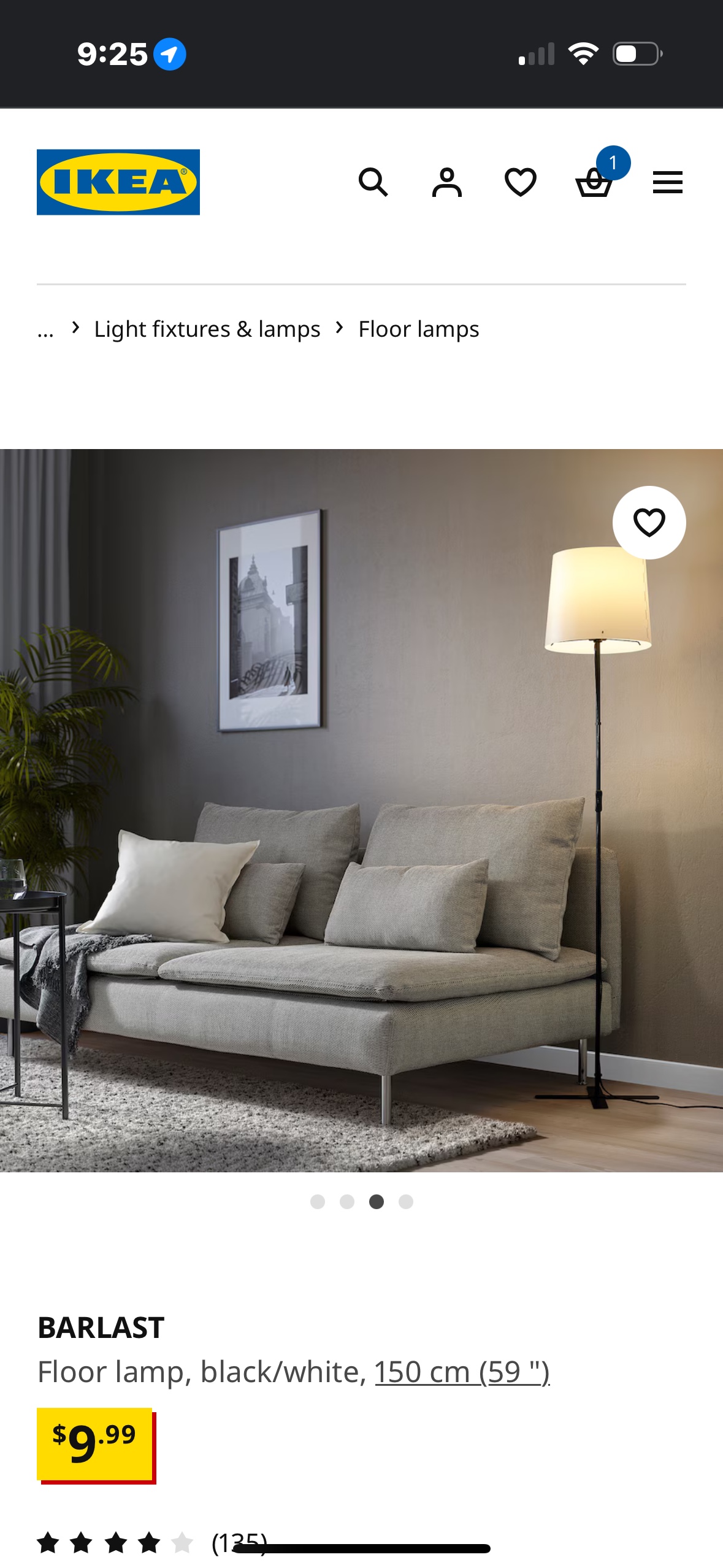 IKEA Barlast Floor Lamp(Bulb not included - photo 2