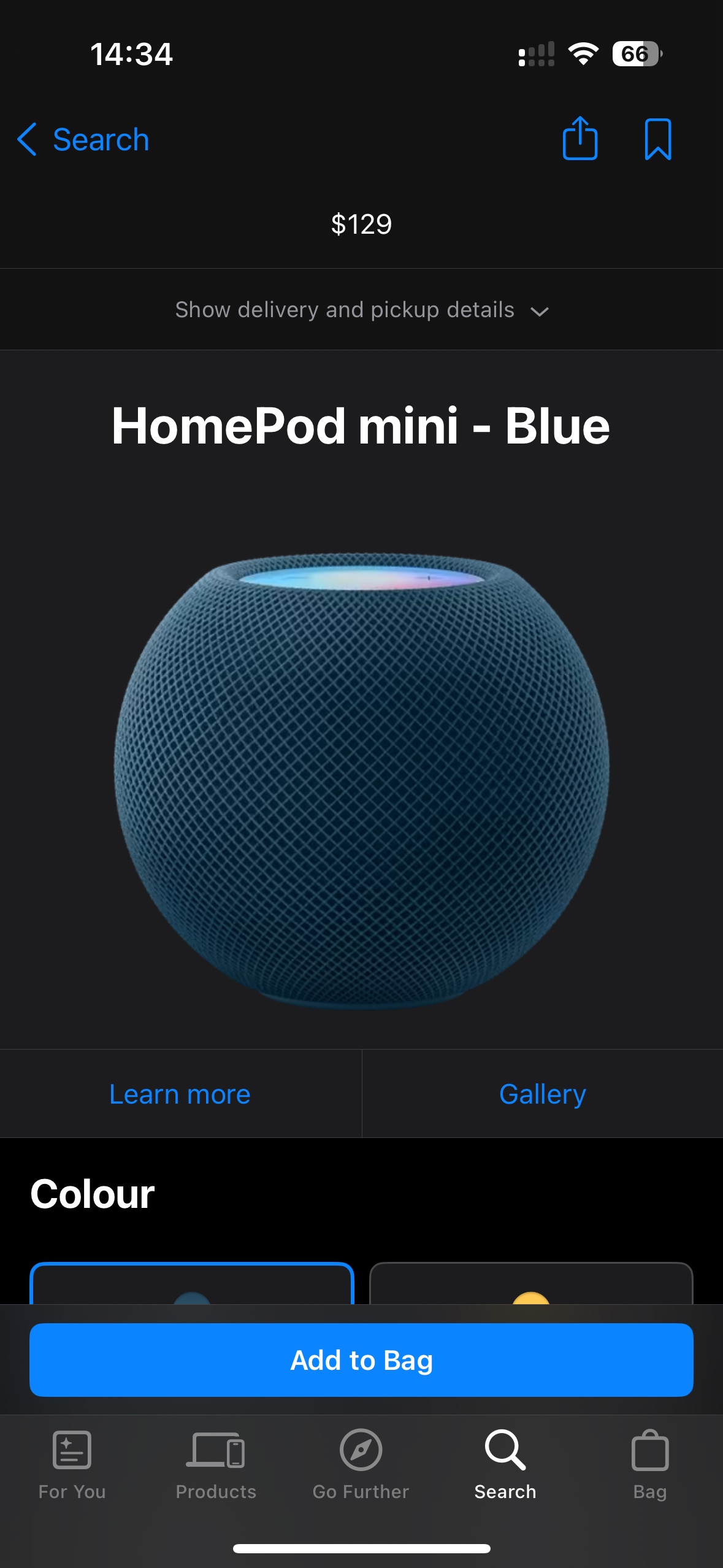 Apple Homepod mini Blue - photo 4