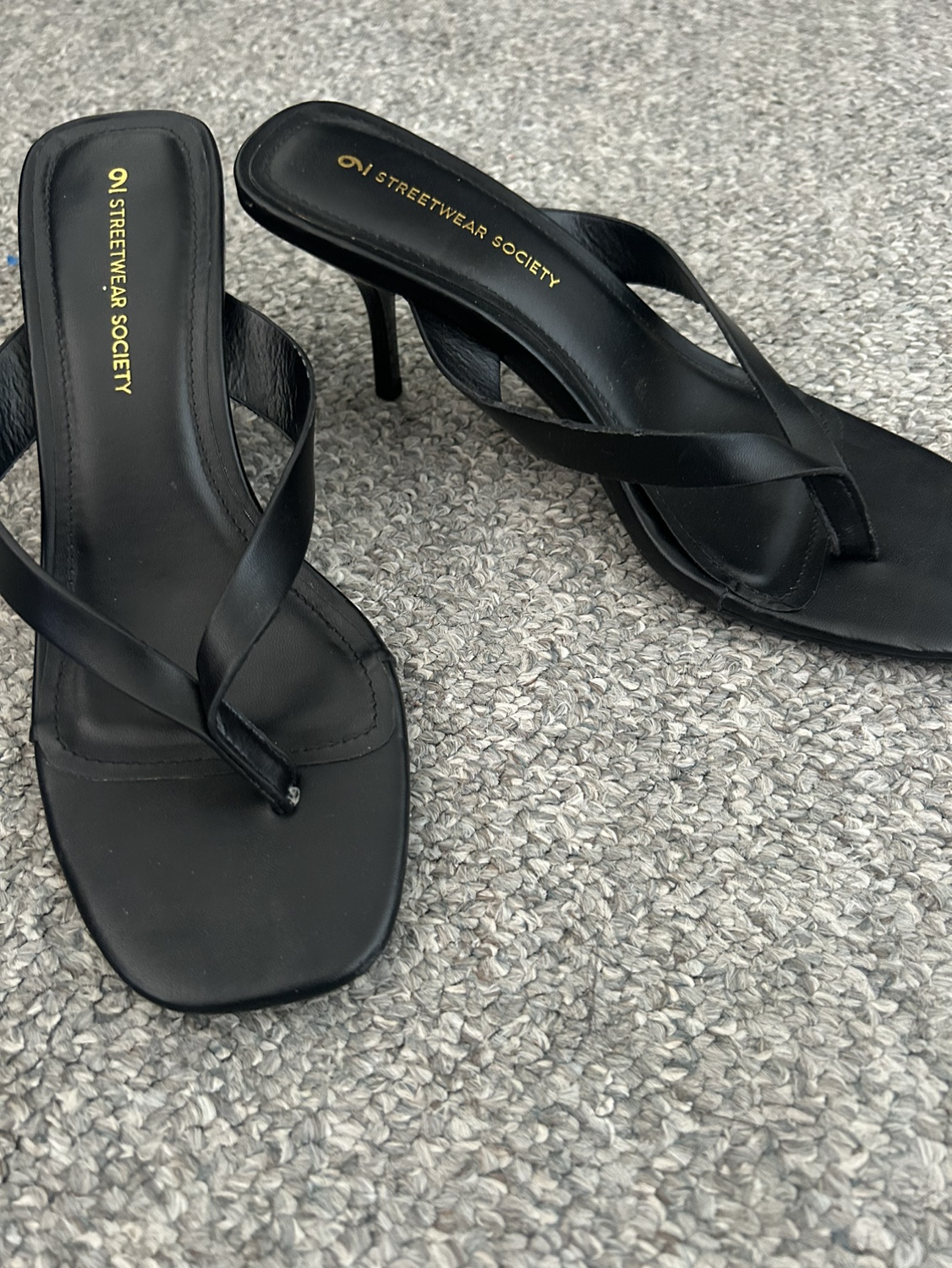 Black Strappy Heels - photo 2