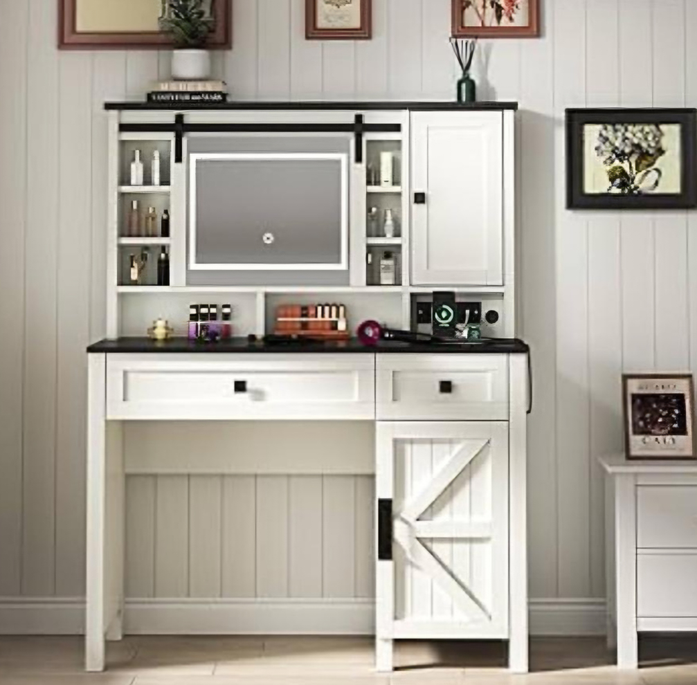 Vanity Makeup Desk with Mirror