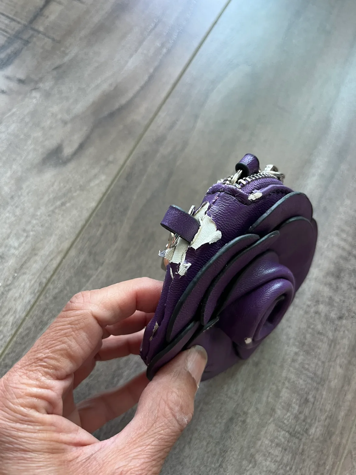 Freecycle Purple flower coin purse- soo cute image indicator(2)