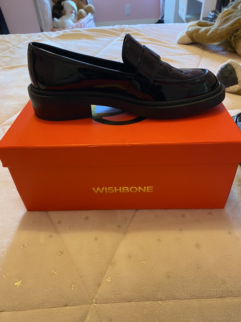 Wishbone Patent Leather Loafers - photo 3