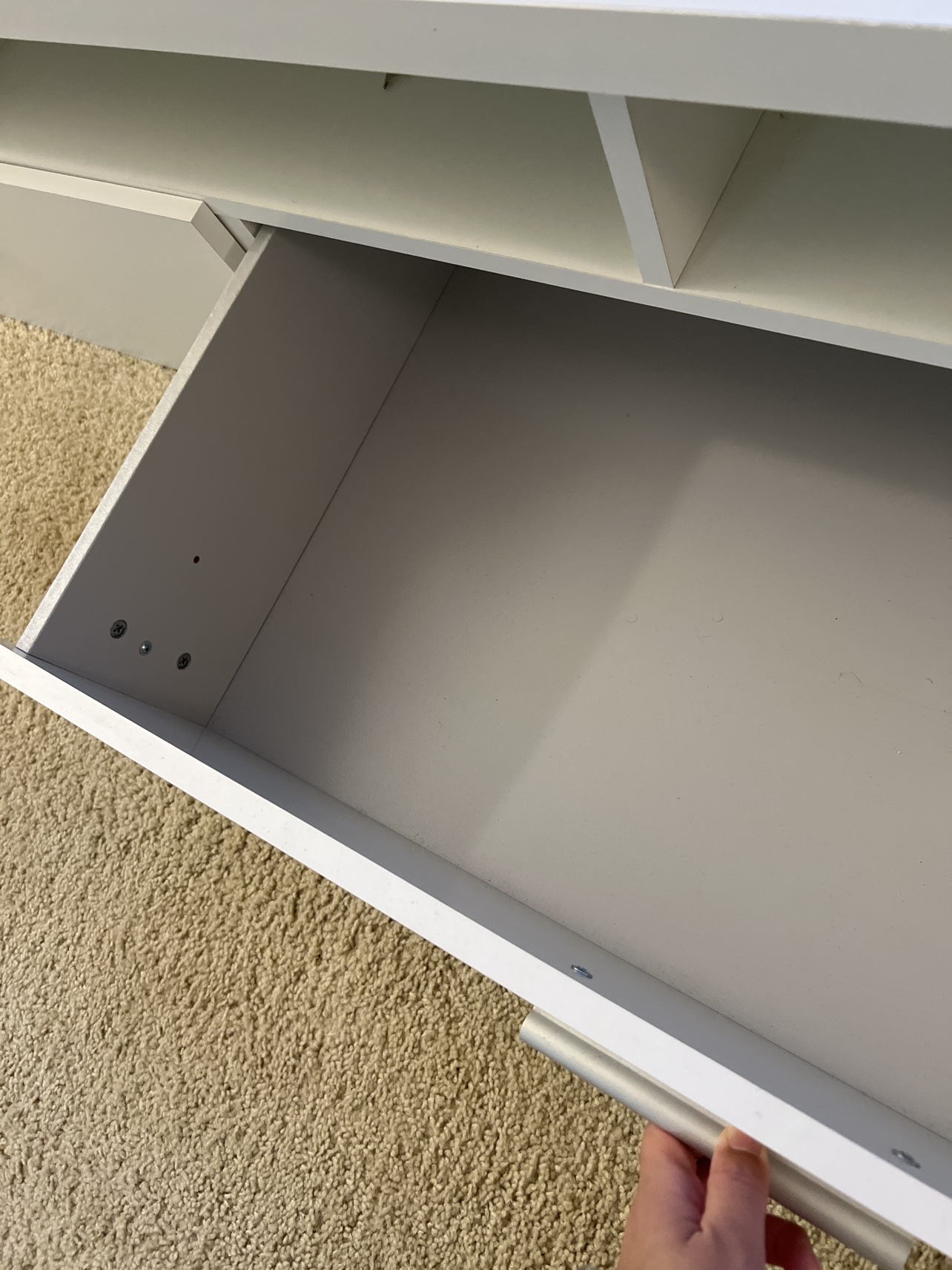 White TV Stand - photo 4