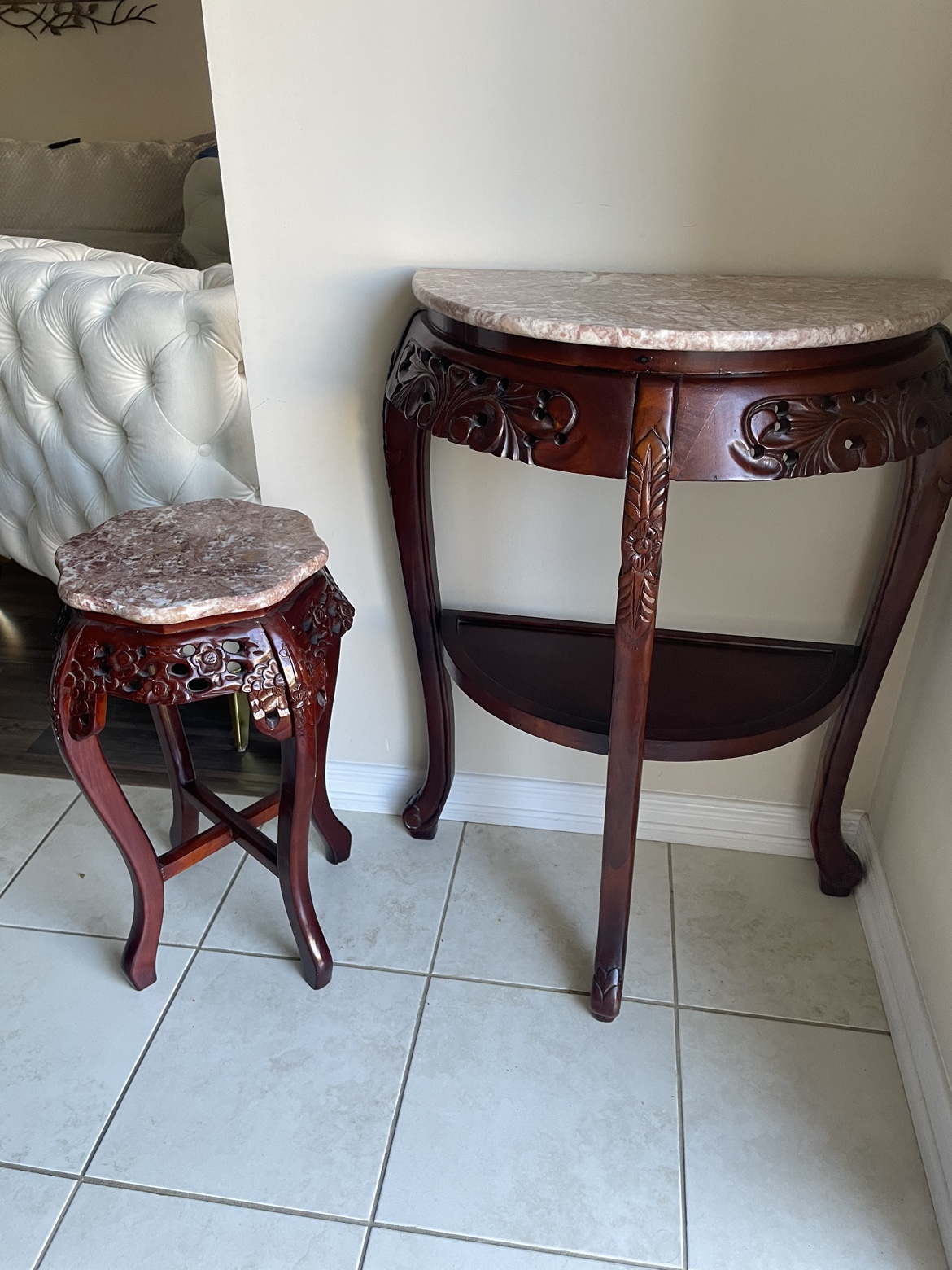 Marble Top Table Set