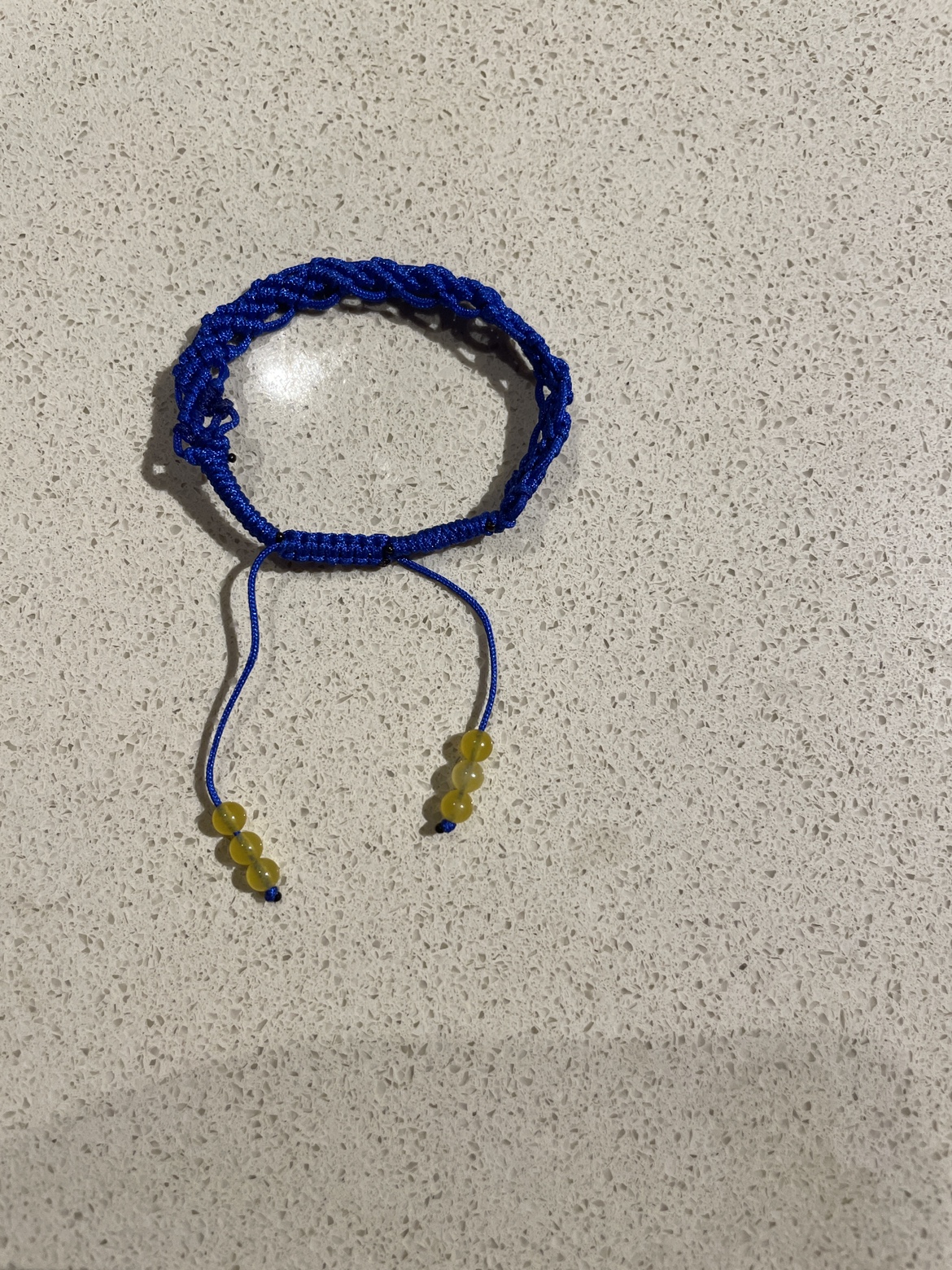 Homemade Blue Beaded Bracelet - photo 2