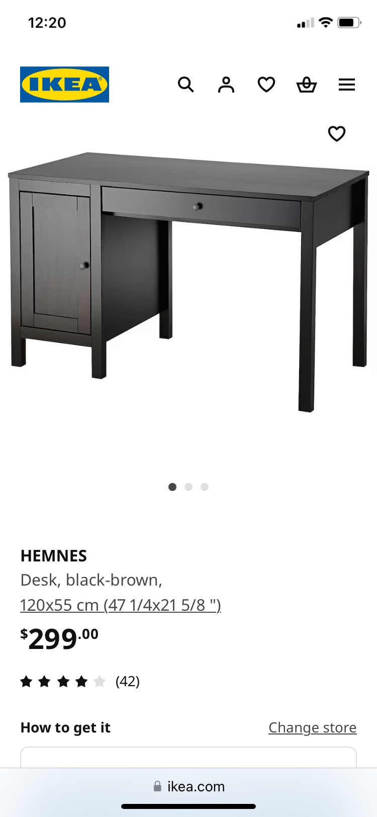 IKEA HEMNES Desk - photo 4