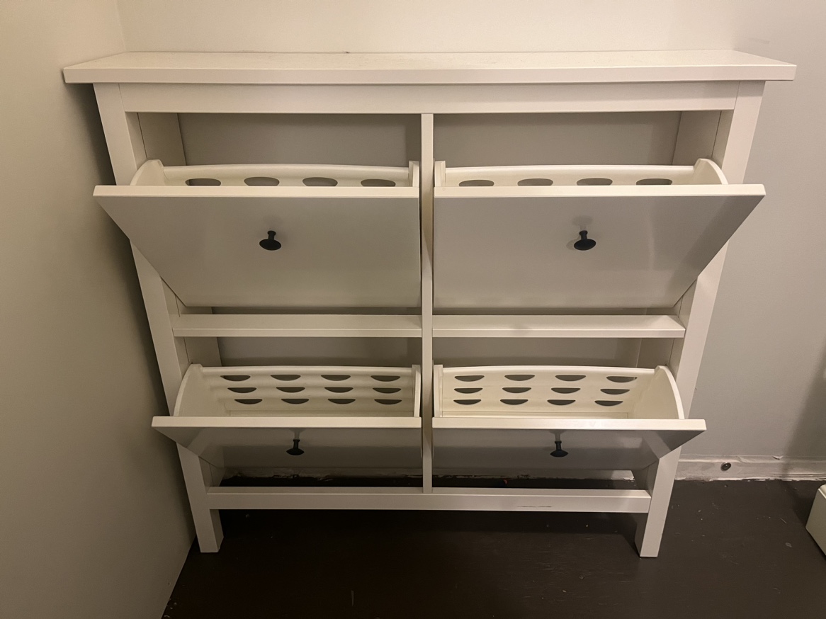 White IKEA Shoe Rack - HEMNES - photo 3