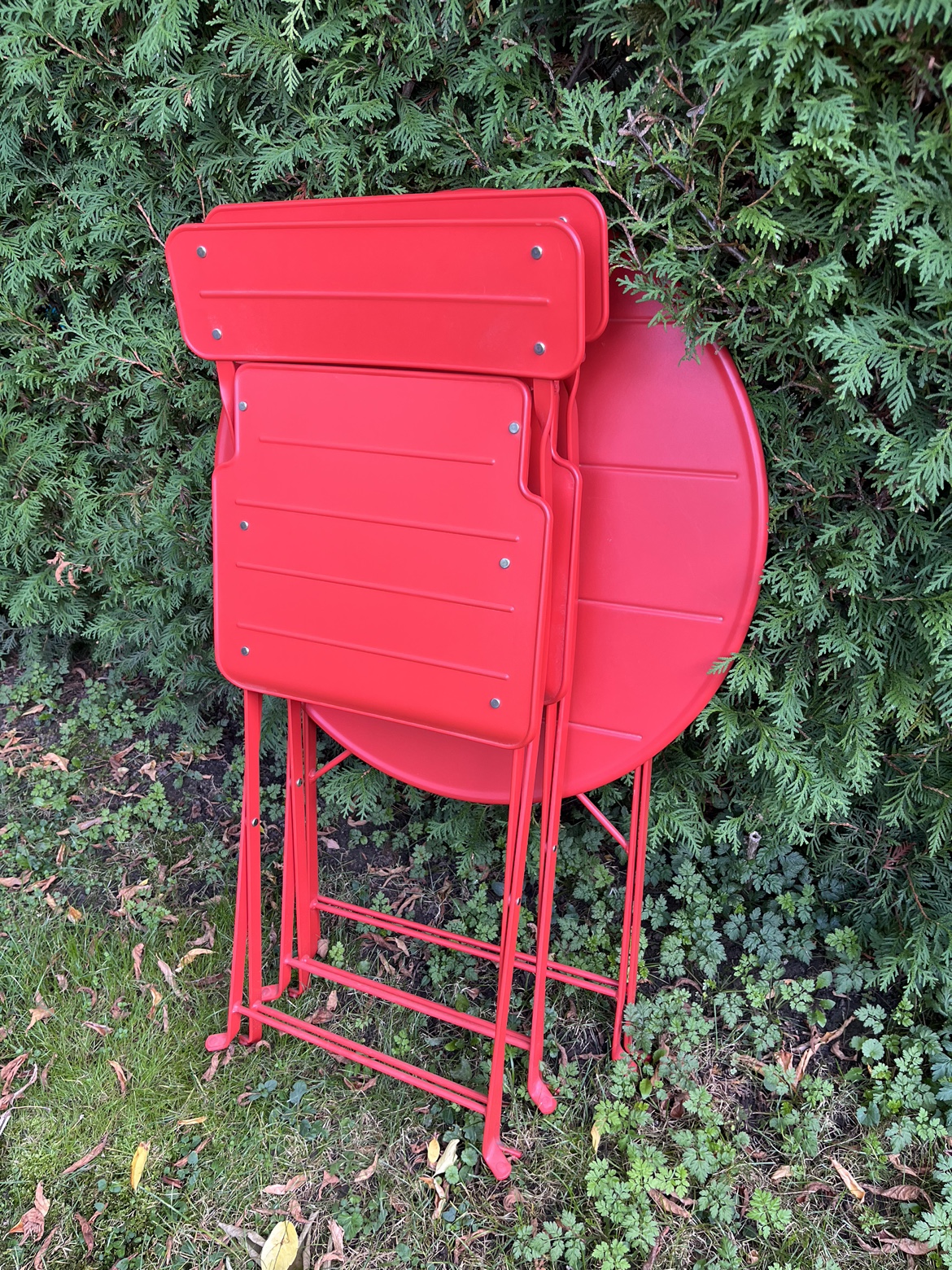 Red Metal Patio Set - photo 3