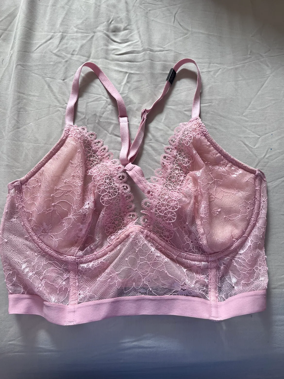 Pink Lace Bra thumbnail