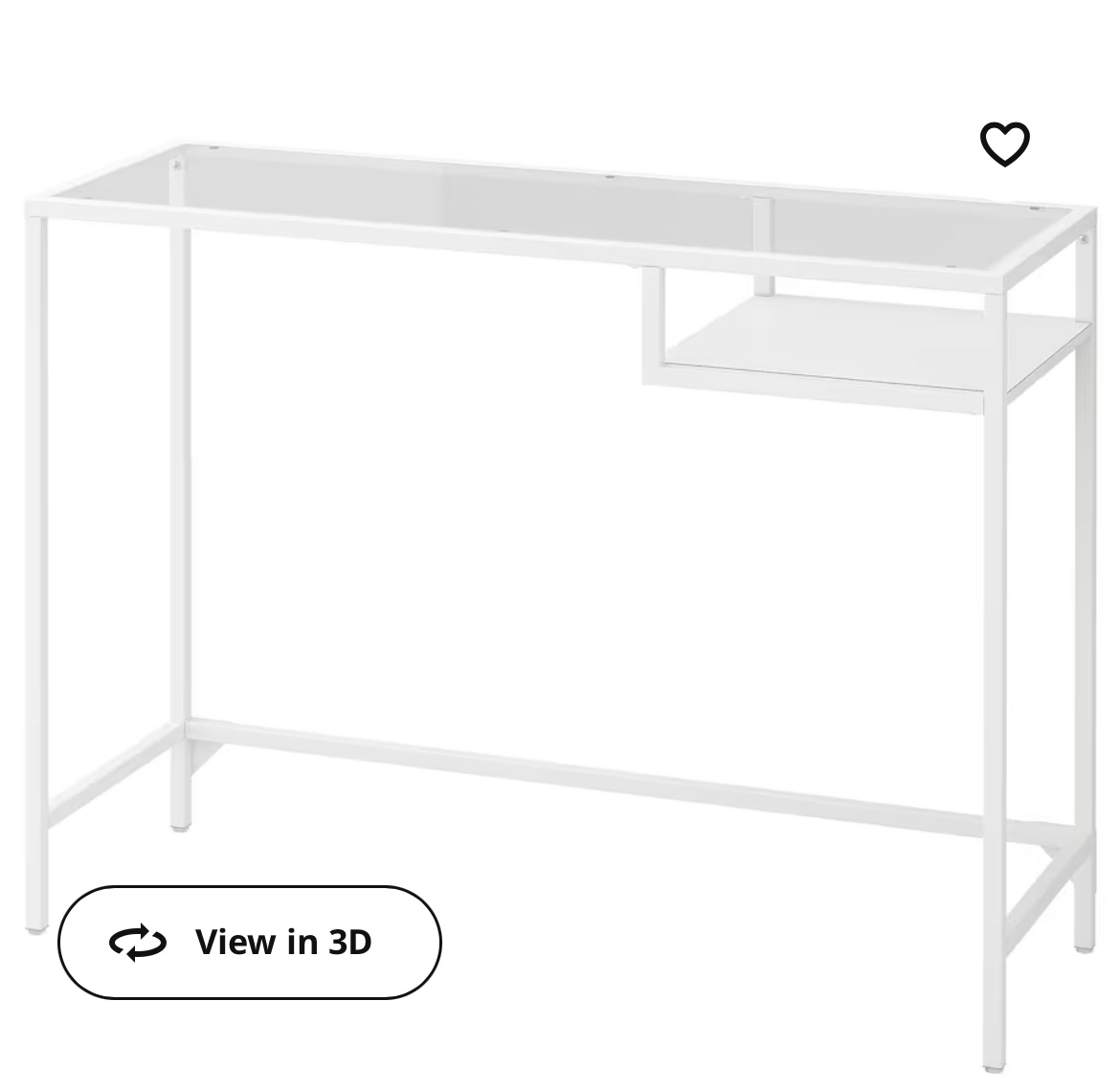 Move out sale: White Glass Desk - photo 3