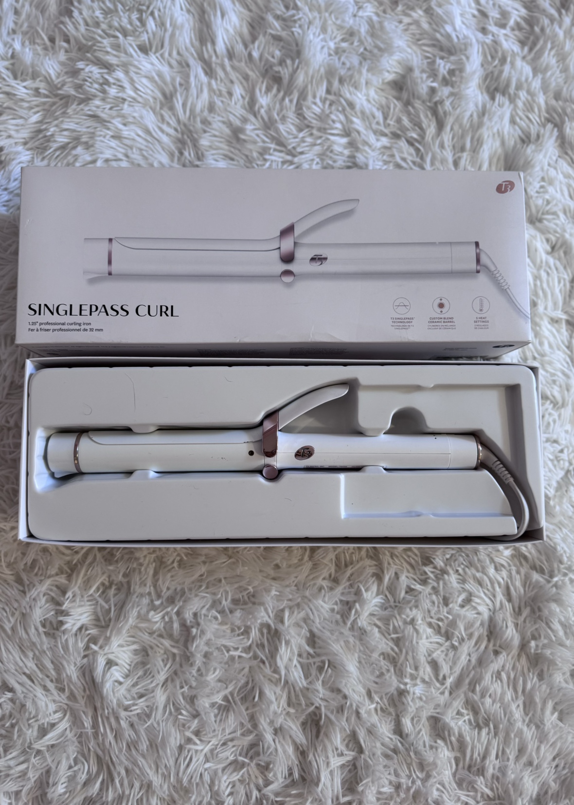 T3 SinglePass Curl 3/4 Inch Curling Iron