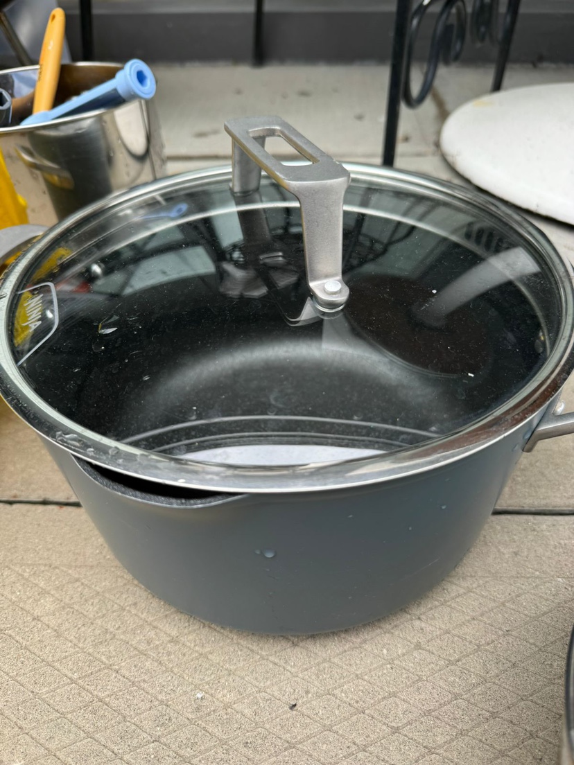 Grey Pot with Lid