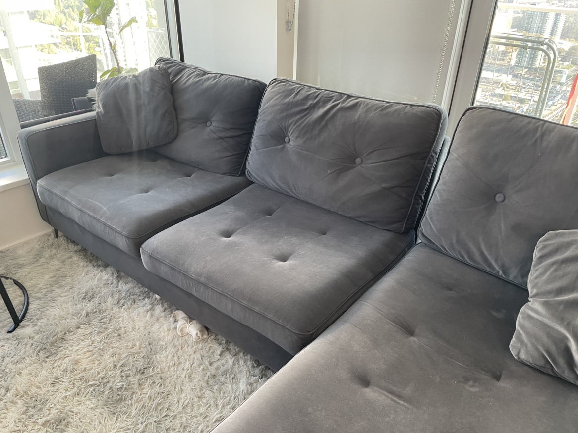 Structube Sectional Sofa “Liz” Dark Grey - photo 2