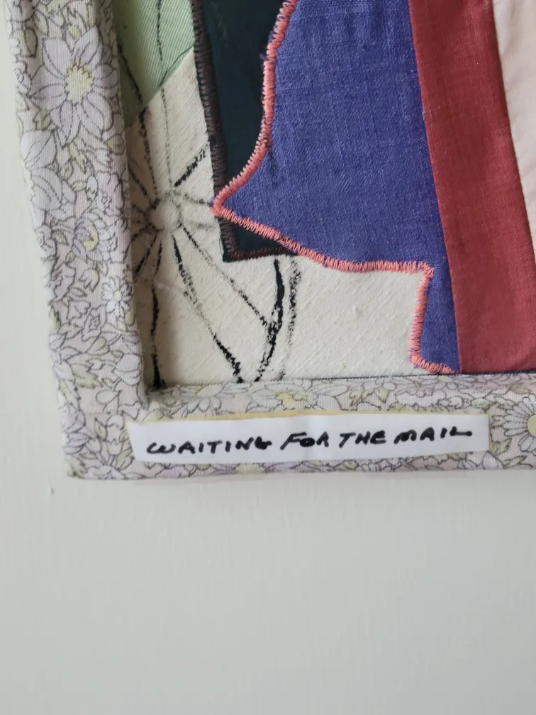 Waiting For The Mail Quilt Art Picture image indicator(2)