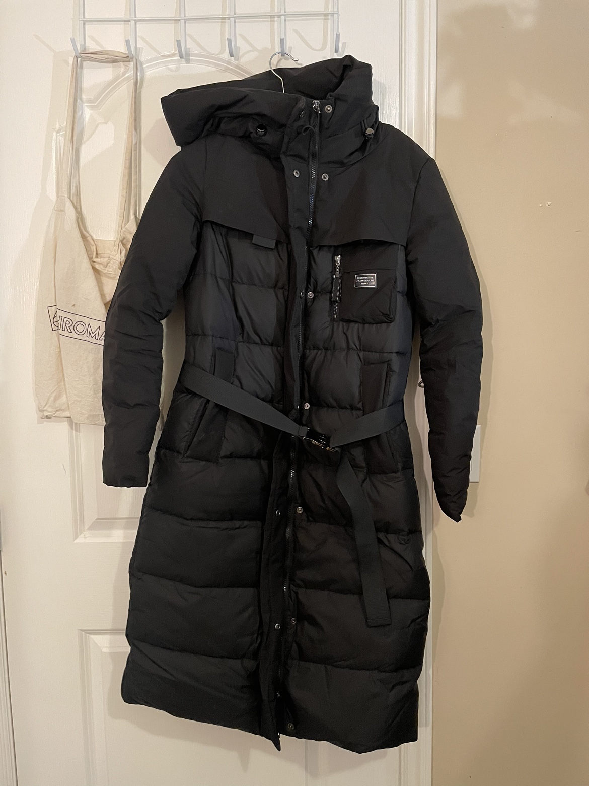Winter long puffer jacket