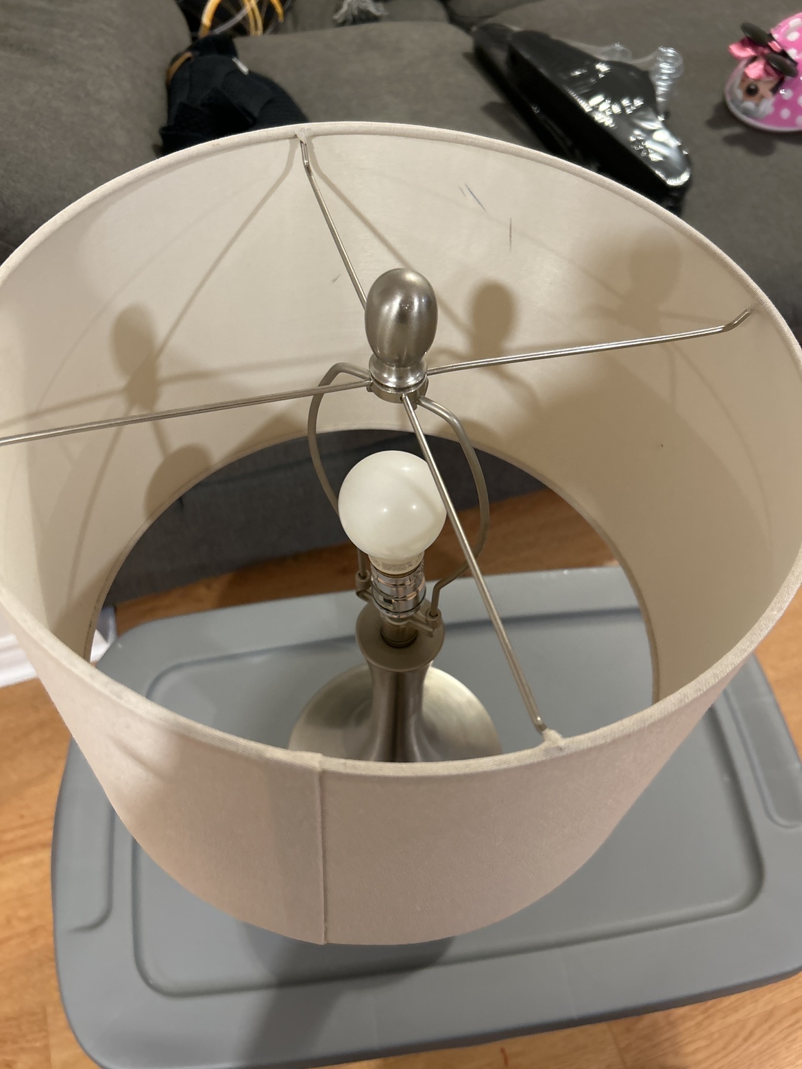 Table Lamp Brushed Nickel - photo 2