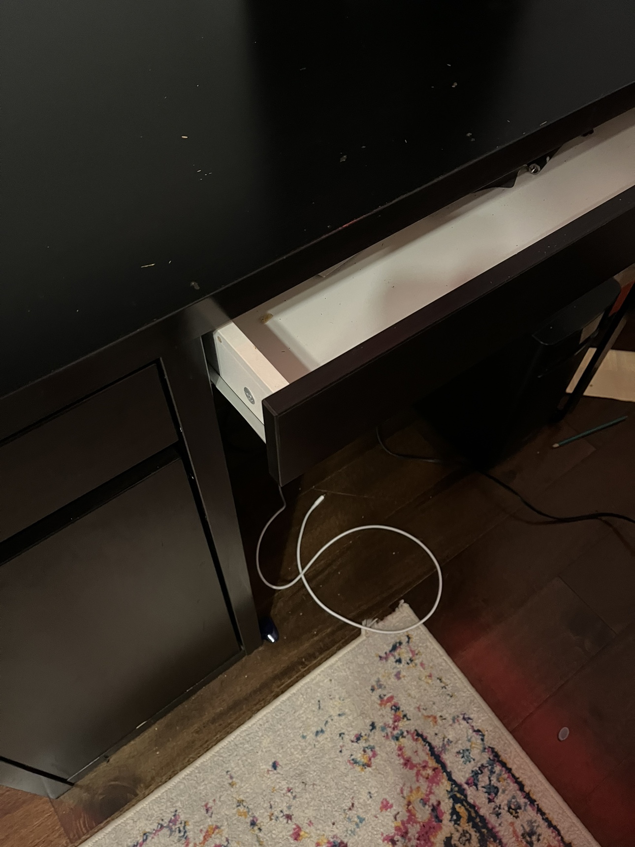 Black Desk with Hutch - photo 2