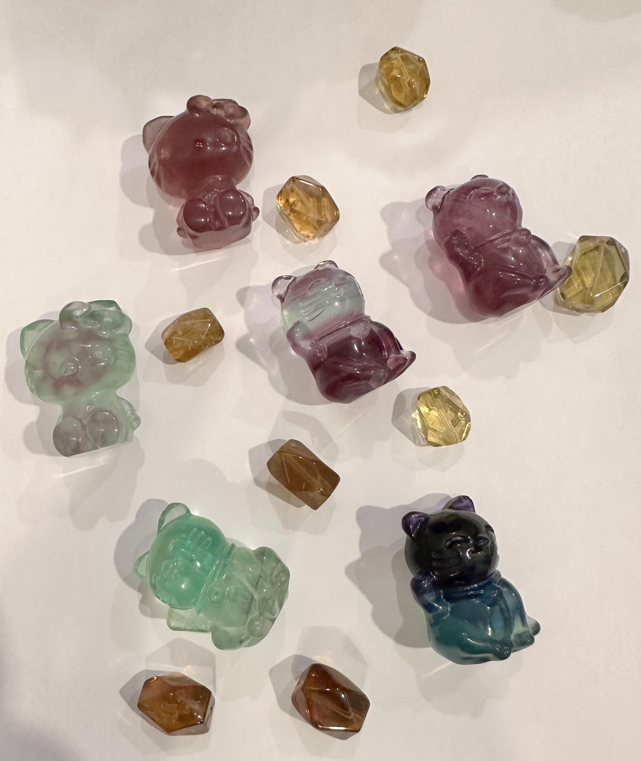 Maneki Neko Crystal Figurines - photo 5