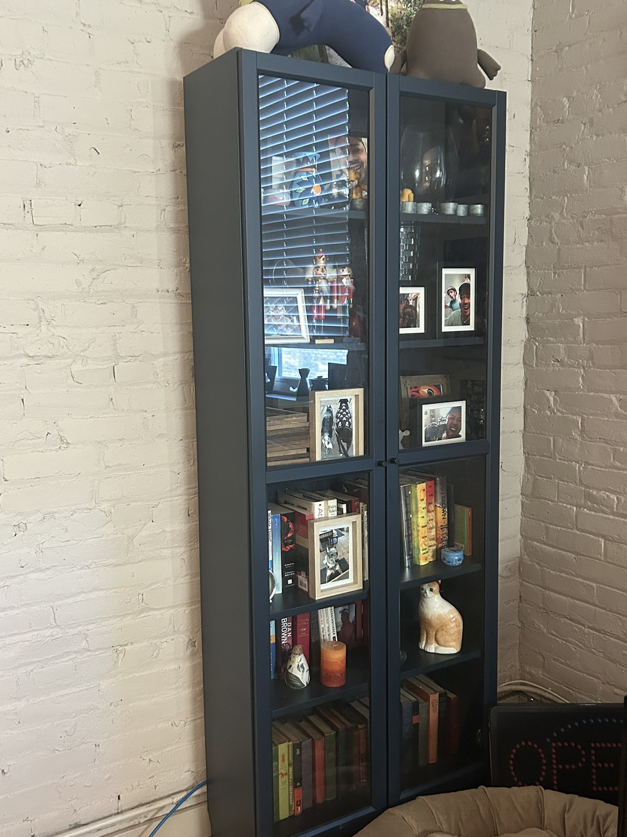 Tall Glass-Door Bookcase - photo 2