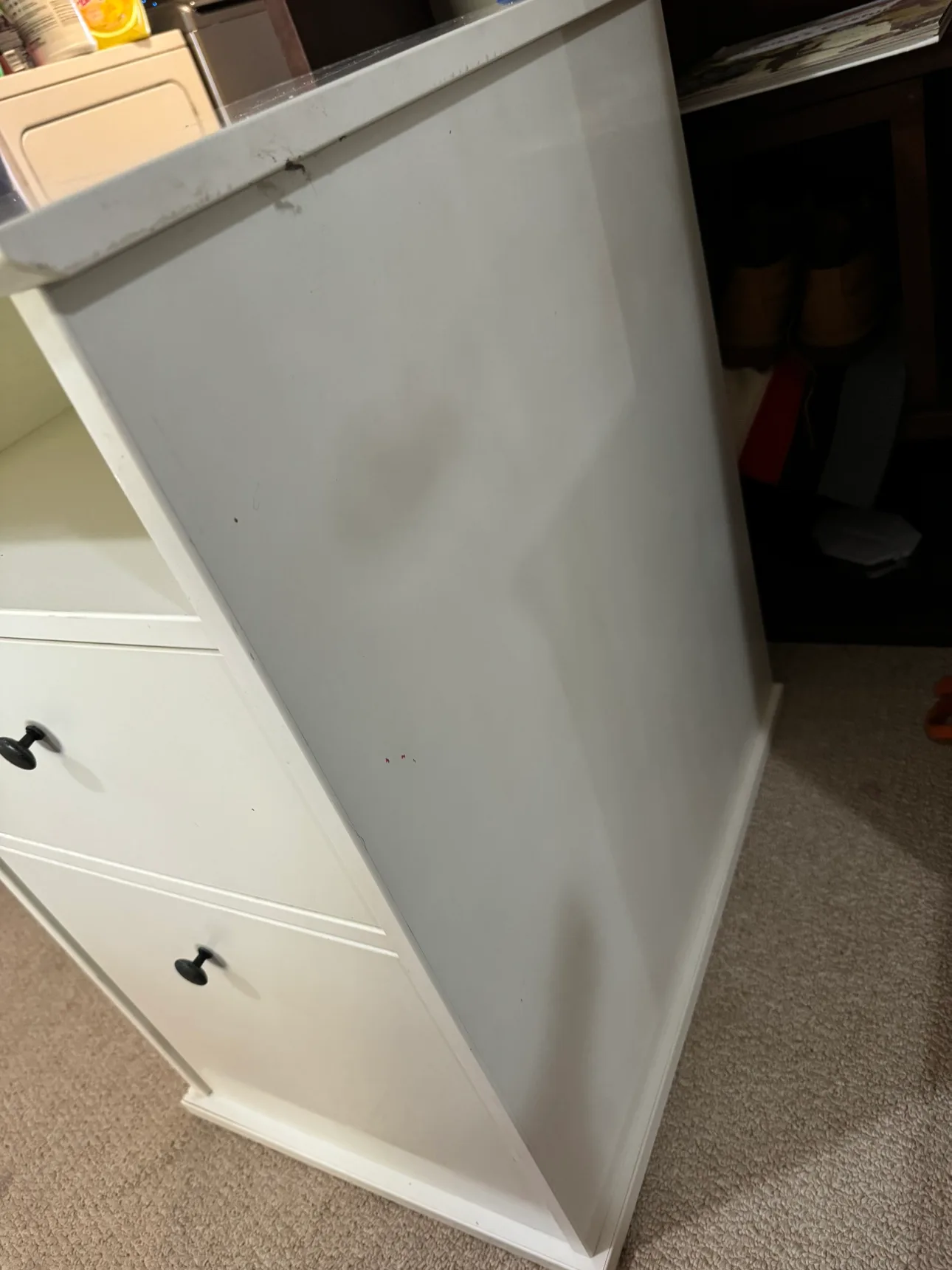 White Cabinet with Two Drawers image indicator(3)