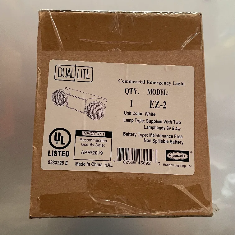 Dual-Lite Commerical Emergency Light White EZ-2 thumbnail