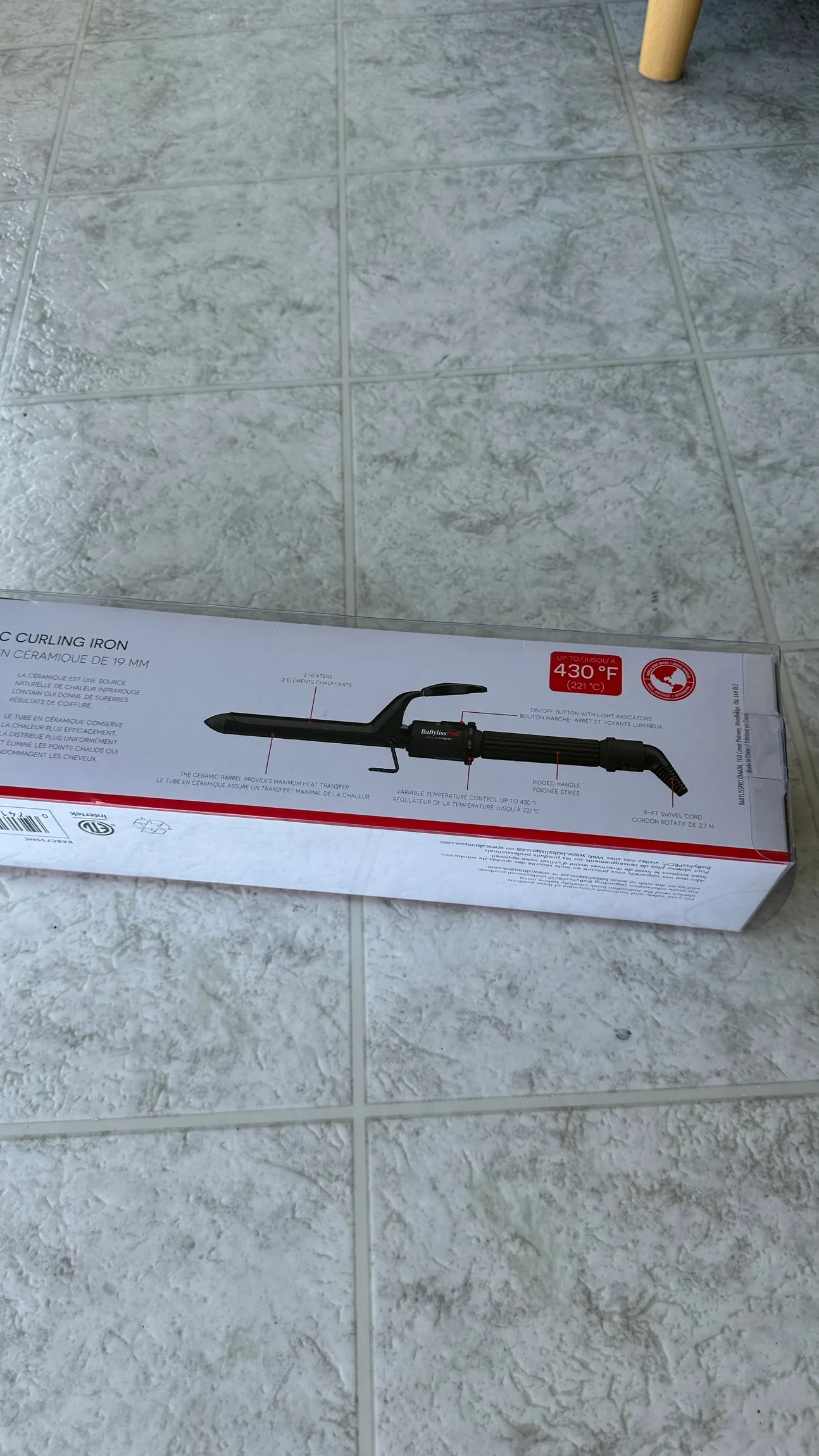 BaBylissPRO 3/4 Curling Iron image indicator(5)