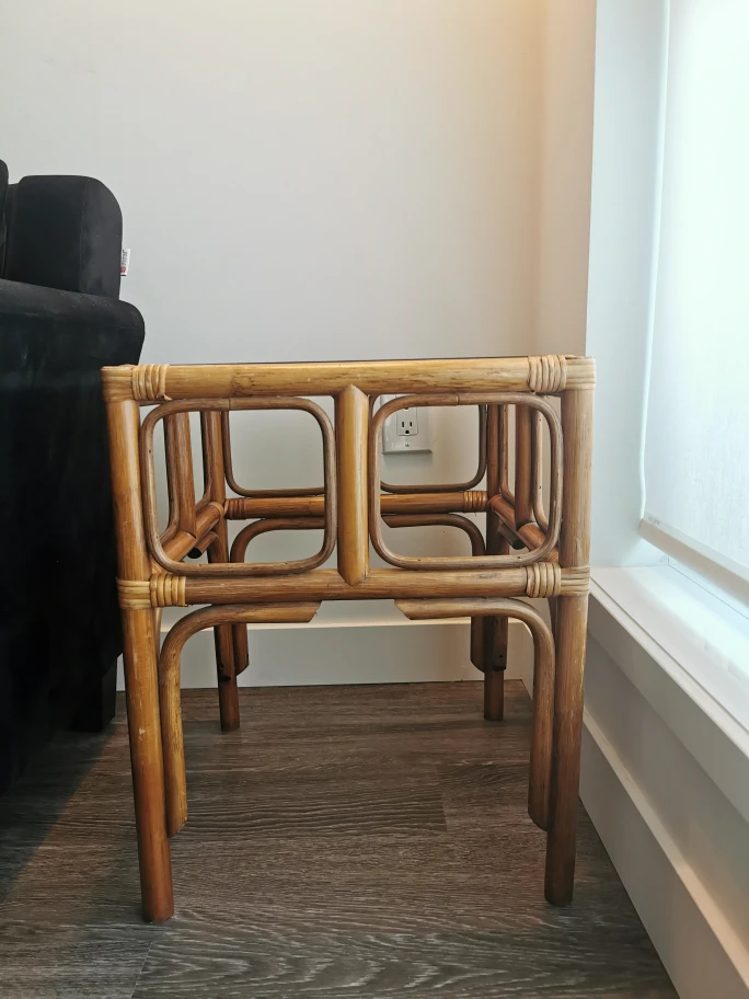 set of 5 bamboo tables - photo 3