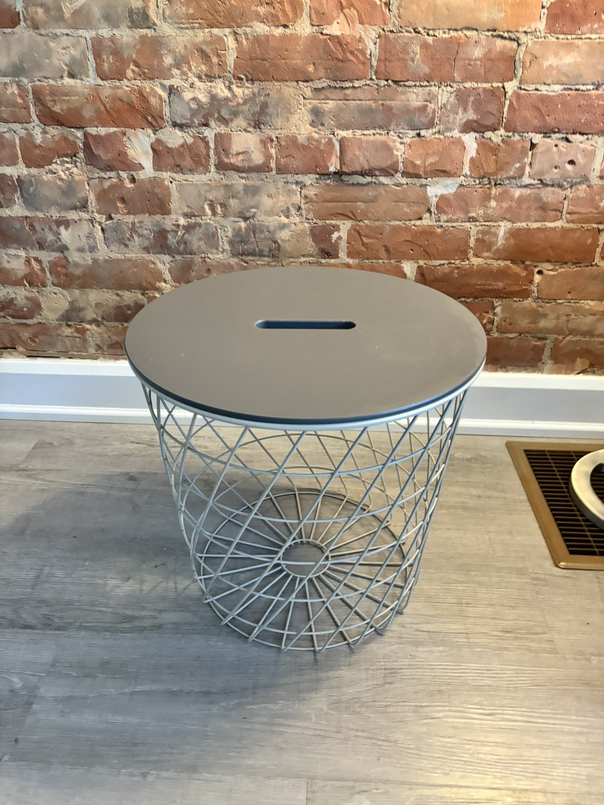 Wire Storage Ottoman